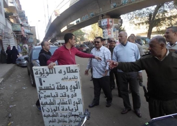 حملة لرفع الاشغالات بمدينة الباجور