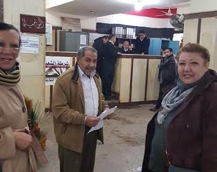 الكهرباء تعاين غرف الحجز الاحتياطى بقسم شرطة بورفؤاد أول 
