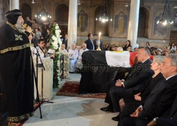 بالصور والفيديو .. مراسم جناز الدكتور بطرس غالي