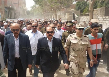 مدير الأمن يشارك في جنازة شهيد الفيوم   