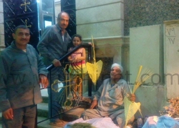 الاحتفال بعشية  أحد الشعانين بالسويس