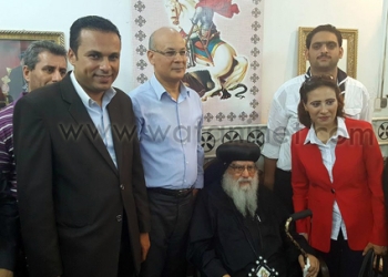 تهنئة الأنبا باخوميوس بمولد “مارجرجس”