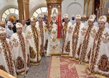   الأنبا بفنوتيوس يسيم 8 كهنة جدد بسمالوط