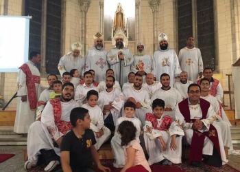 الأنبا مارك  يحتفل بعيد رئيس الملائكة رافائيل