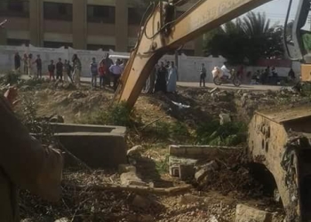 الري تطلق حملة لإزالة تعديات على مصرف الطاج بالفيوم