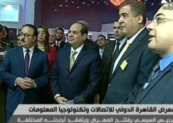 السيسى يفتتح معرض القاهرة الدولى للاتصالات  