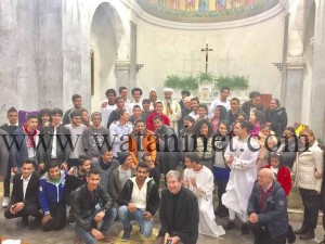 الأنبا برنابا يتفقد شباب الدارسين والمهاجرين بروما