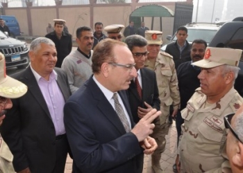 محافظ بني سويف يستقبل رئيس الهيئة الهندسية بالقوات المسلحة