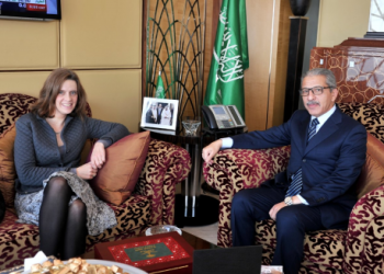 السفير السعودى يلتقى سفيرة بلجيكا بالقاهرة