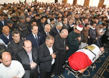 المنوفية تودع شهيد الواجب الوطني بمسقط رأسه بقرية بخاتي