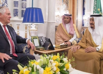 العاهل السعودى ووزير خارجية امريكا يبحثان سبل مكافحة الإرهاب