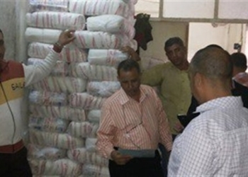 ضبط مسئولين بتموين المنيا استولوا على 100 طن دقيق