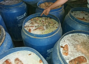 ضبط 2100 كيلو مخلل فاسد ببني سويف