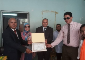 تكريم أطباء عيادة الجذام ببني سويف