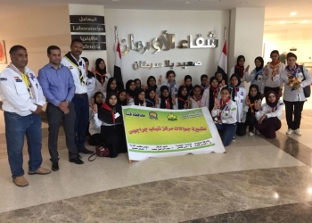 شباب جوالات مركز شباب جراجوس بقنا يدعمون مرضى السرطان بالأقصر