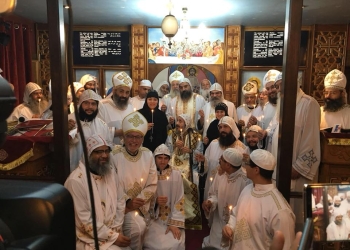 3 أساقفة يُسيمون راهب جديد لدير البابا إثناسيوس بإنجلترا