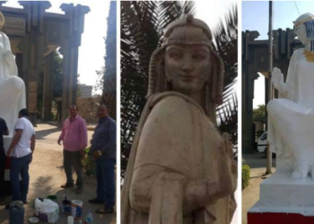 تمثال “الفلاحة المصرية” مرفوض بين أهله بعد طلائه