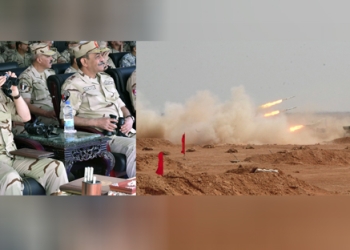 الفريق محمد فريد يشهد المرحلة الرئيسية للمناورة بالذخيرة الحية "رعد 29"