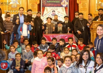 الأنبا أغاثون يشهد حفل تكريم الفائزين بمهرجان الكرازة بمغاغة