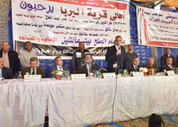 إنهاء الخصومة الثأرية بين عائلتي “الهمامية”و”الضباعة” بقرية البربا بمركز صدفا