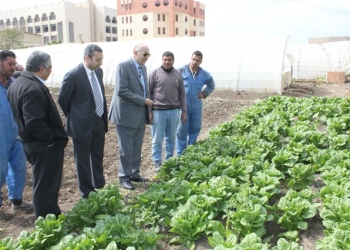 زيارة تفقدية لأقسام المنتجات والصوب بكلية الزراعة بجامعة طنطا