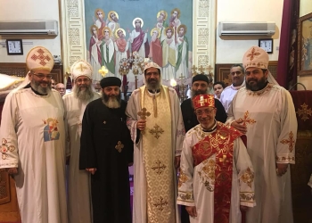 الأنبا أنجيلوس يحتفل بـ “أحد الأبن الضال” في كنيسة أبي طاقية