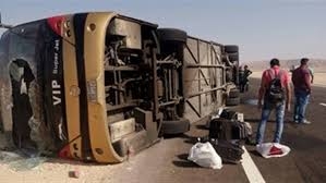 إصابة ٨ سودانيين فى إنقلاب حافلة نقل بأسوان