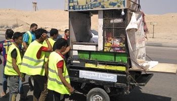 فحص 34 مشتبها بهم في حملة بالمنطقة الأثرية بالهرم