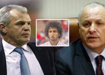 "ابو ريدة" و"أجيري" يجتمعان باللاعبين بعد استبعاد "وردة"