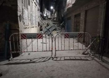 انهيار عقارين بحي الجمرك بالإسكندرية دون حدوث إصابات
