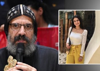 الأنبا أنجيلوس يهنئ  بنت شبرا على إنجازها