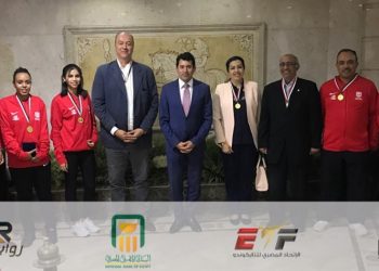 وزير الشباب والرياضة يكرم فريق “الباراتايكوندو المصري”