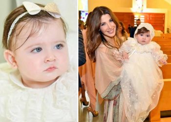 نانسي عجرم تنشر صور معمودية ابنتها الصغرى "ليا"