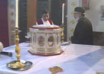 بدء عشية عيد النيروز  قبل اجتماع الأربعاء الأسبوعي في الكاتدرائية