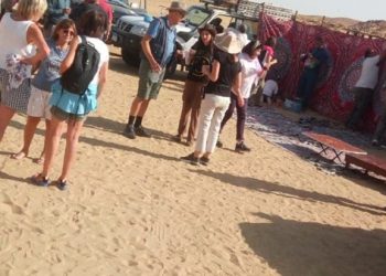 وفد دارسي الآثار الإيطاليين في زيارة للمناطق الأثرية بالفيوم