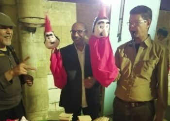 عروسة عملاقة للفنان شكوكو في احتفال القومي لثقافة الطفل باليوم العالمي للأراجوز