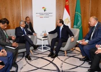 الرئيس”السيسي” يستقبل رئيس وزراء موريشيوس في إطار “قمة أفريقيا بريطانيا” للاستثمار بلندن
