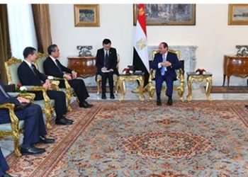 “السيسي” يلتقى نائب رئيس الوزراء ووزير الخارجية الصينى