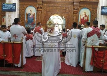 وطنى ترصد  قداس عيد الميلاد المجيد بكنيسة مارجرجس ببورسعيد