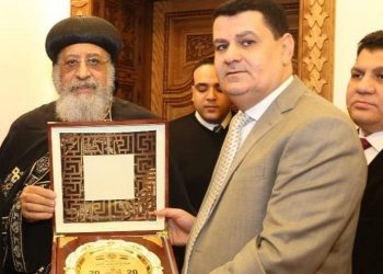 وفد من “حماية المستهلك” يزور المقر البابوي للتهنئه بعيد الميلاد المجيد