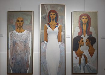 “عروس النيل” في معرض الفنان علاء أبو الحمد