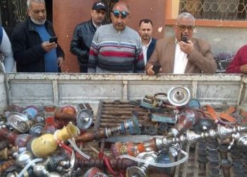 تنفيذا لتوجيهات محافظ بورسعيد حملات مكثفة لضبط “الشيشة” من المقاهي ببورسعيد