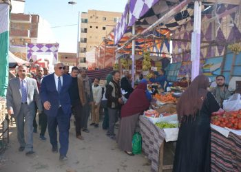 "الزملوط" يكلف بفتح منافذ بالأسواق لبيع منتجات الصوب بالخارجة