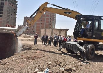 حملة مكبرة لإزالة مخالفات البناء والتعديات بحي غرب ومركز أبنوب