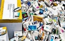 ضبط أدوية مجهولة المصدر فى مخزن بالخصوص