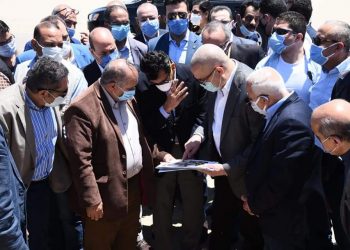 محافظ بورسعيد يستقبل وزيرى الإسكان والشباب والرياضة لتفقد مدينة سلام