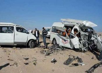 العناية الأهلية تنقذ عريس وأسرته من حادث ببني سويف