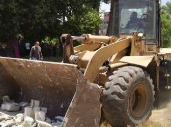 حملة مكبرة لإزالة التعديات على الأراضي بطوخ