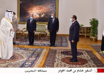 الرئيس  السيسي يتسلم أوراق اعتماد ستة سفراء جدد