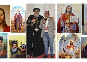الرسام “أمير عادل” يصادق القديسين قبل رسمهم